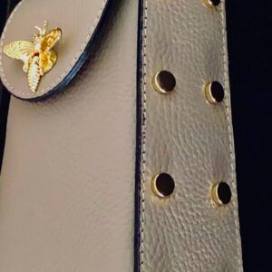 Petit sac cuir italien, motif “Abeille”