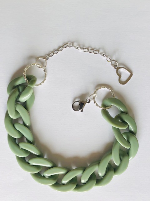 Bracelet Jade kaki