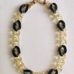Collier, bracelet, boucles d’oreilles, chaîne modèle  “Deauville”